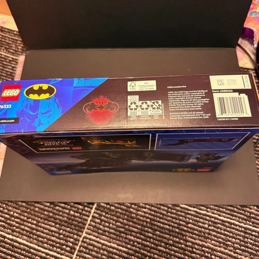 LEGO Batman & Robin Batmobile 76333 DC Super Heroes Set NEW 272pcs Black 2024